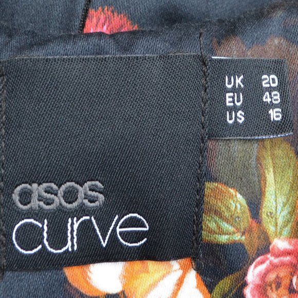 Asos Curve US 16 Floral Pinup Fit and Flare Dress - Picture 9 of 10